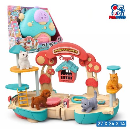 بيت الحيوانات الأليفة – بيت الفطر (Pet Graffiti Mushroom House)